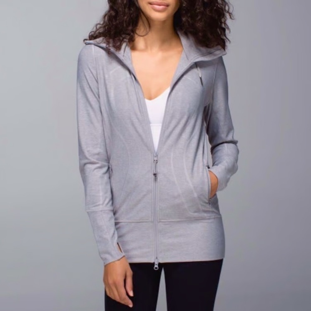 Lululemon - Stride Jacket, Heather Purple-Gray Colour, Size 8, Good Condition